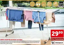 Interspar SIMPEX COLOR Wäscheständer ausziehbar Angebot