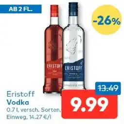 T&G Eristoff Vodka Angebot