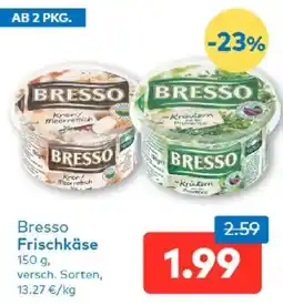 T&G Bresso Frischkäse Angebot