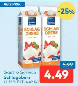 T&G Gastro Service Schlagobers Angebot