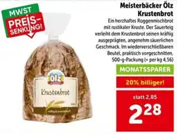 Interspar Meisterbäcker Ölz Krustenbrot Angebot