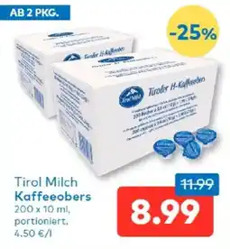 T&G Tirol Milch Kaffeeobers Angebot