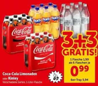 Coca-Cola Limonaden oder Kinley