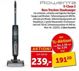 Interspar Rowenta X-Clean 2 Nass-Trocken-Staubsauger Angebot