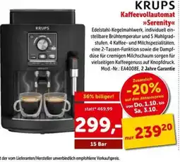 Interspar KRUPS Kaffeevollautomat »Serenity« Angebot