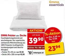 Interspar Emma essentials Polster oder Decke Angebot
