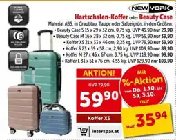 Interspar Hartschalen-Koffer oder Beauty Case Angebot