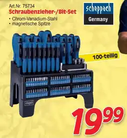 Zgonc Scheppach Schraubenzieher-/Bit-Set Angebot