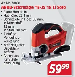 Zgonc Akku-Stichsäge TE-JS 18 Li Solo Angebot