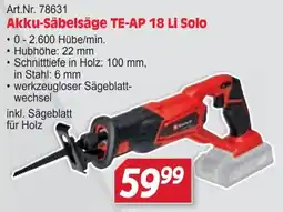 Zgonc Akku-Säbelsäge TE-AP 18 Li Solo Angebot