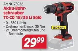 Zgonc Akku-Bohrschrauber TC-CD 18/35 Li Solo Angebot