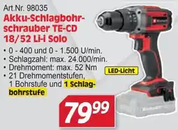 Zgonc Akku-Schlagbohrschrauber TE-CD 18/52 Li-i Solo Angebot