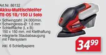 Akku-Multischleifer TE-OS 18/150 Li Solo