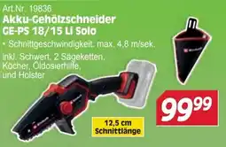 Zgonc Akku-Gehölzschneider GE-PS 18/15 Li Solo Angebot