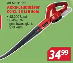 Zgonc Akku-Laubbläser GC-CL 18 Li E Solo Angebot