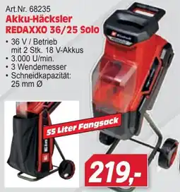 Zgonc Akku-Häcksler REDAXXO 36/25 Solo Angebot