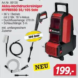 Zgonc Einbell Akku-Hochdruckreiniger HYPPRESSO 36/105 Solo Angebot