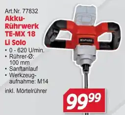 Zgonc Einhell Akku-Rührwerk TE-MX 18 Li Solo Angebot