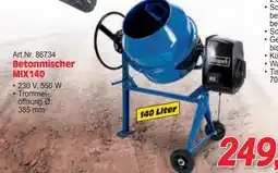 Zgonc Betonmischer MIX140 Angebot