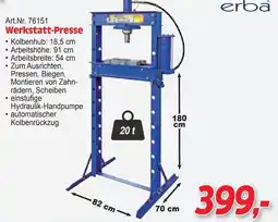 Zgonc Werkstatt-Presse erba Angebot