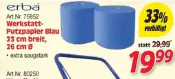 Zgonc erba Werkstatt-Putzpapier Blau Angebot