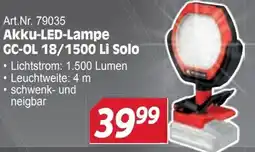 Zgonc Akku-LED-Lampe GC-OL 18/1500 Li Solo Angebot