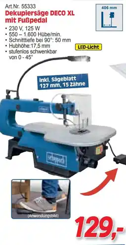 Zgonc Dekupiersäge DECO XL mit Fußpedal Angebot