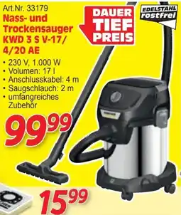 Zgonc Karcher Nass- und Trockensauger KWD 3 S V-17/ 4/20 AE Angebot