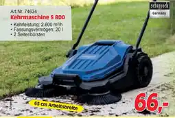 Zgonc Scheppach Kehrmaschine S 800 Angebot