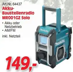 Zgonc Akku-Baustellenradio MR001GZ Solo Angebot