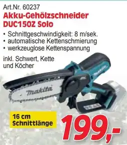 Zgonc Akku-Gehölzschneider DUC150Z Solo Angebot