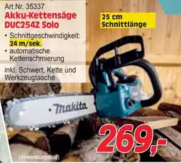 Zgonc Akku-Kettensäge DUC254Z Solo Makita Angebot