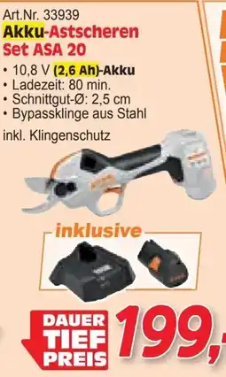 Zgonc Akku-Astscheren Set ASA 20 Angebot