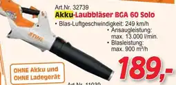 Zgonc Akku-Laubbläser BGA 60 Solo Angebot