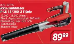 Zgonc Akku-Laubbläser SP-LB 18/200 Li E Solo Angebot