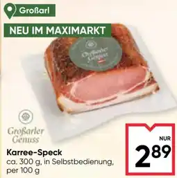 Maximarkt Großarler Genuss Karree-Speck Angebot