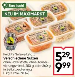 Maximarkt Feicht's Sulzwerkstatt Verschiedene Sulzen Angebot