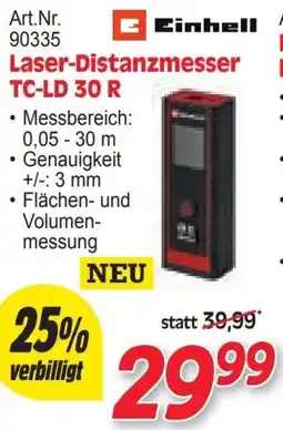 Zgonc Einhell Laser-Distanzmesser TC-LD 30 R Angebot