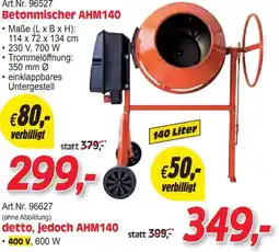 Zgonc Betonmischer AHM140 Angebot