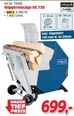 Zgonc Wippkreissäge HS 730 Angebot