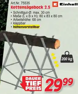 Zgonc Kettensägebock 2.5 Einhell Angebot