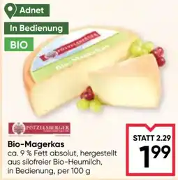 Maximarkt NÖTZELSBERGER Bio-Magerkas Angebot