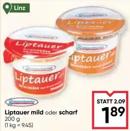 Maximarkt Liptauer mild oder scharf Angebot