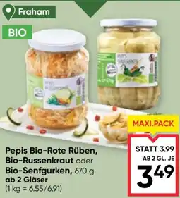 Maximarkt Pepis Bio-Rote Rüben, Bio-Russenkraut oder Bio-Senfgurken Angebot