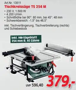 Zgonc Tischkreissäge TS 254 M Angebot