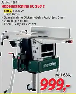 Zgonc Hobelmaschine HC 260 C melabo Angebot