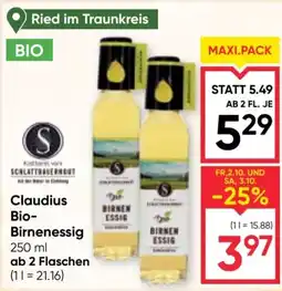 Maximarkt Claudius Bio-Birnenessig Angebot