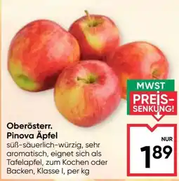 Maximarkt Oberösterr. Pinova Äpfel Angebot