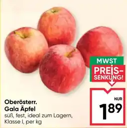 Maximarkt Oberösterr. Gala Äpfel Angebot