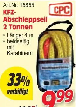 Zgonc CPC KFZ-Abschleppseil 2 Tonnen Angebot